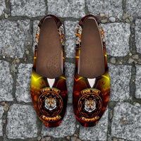 Load image into Gallery viewer, Designs by MyUtopia Shout Out:TK-Tiger Imperial Casual Canvas Slip on Shoes Women&#39;s Flats,Ladies US6 (EU36) / Multi,Slip on Flats
