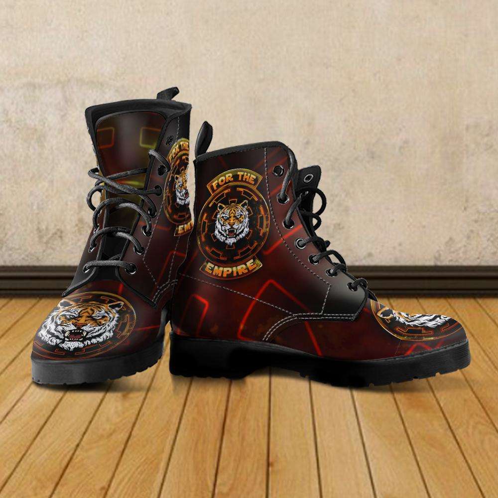 Designs by MyUtopia Shout Out:TK-Tiger Imperial Cog Boots,Men's / Mens US5 (EU38) / Multi,Lace-up Boots