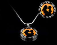 Load image into Gallery viewer, Designs by MyUtopia Shout Out:To My Mom I love you, Always Liquid Glass Personalized Engravable Keepsake Necklace
