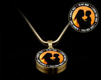 Load image into Gallery viewer, Designs by MyUtopia Shout Out:To My Mom I love you, Always Liquid Glass Personalized Engravable Keepsake Necklace
