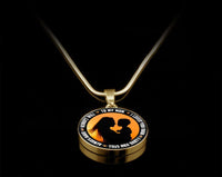 Load image into Gallery viewer, Designs by MyUtopia Shout Out:To My Mom I love you, Always Liquid Glass Personalized Engravable Keepsake Necklace,Gold / No,Necklace
