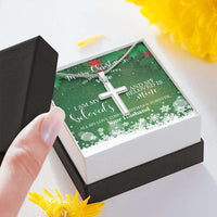 Load image into Gallery viewer, Designs by MyUtopia Shout Out:To My Wife Gift Necklace with Personalized Message Card - Artisan Cross Necklace with I Am My Beloveds
