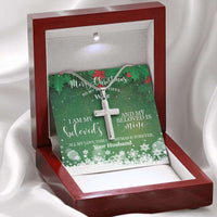 Load image into Gallery viewer, Designs by MyUtopia Shout Out:To My Wife Gift Necklace with Personalized Message Card - Artisan Cross Necklace with I Am My Beloveds
