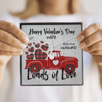 Load image into Gallery viewer, Designs by MyUtopia Shout Out:To My Wife, Loads of Love, Alluring Beauty Crystal Necklace with Valentines Day Gift Message Card
