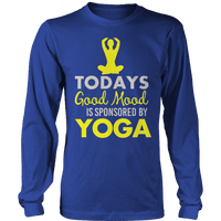 Load image into Gallery viewer, Designs by MyUtopia Shout Out:Todays Good Mood Sponsored By Yoga Adult T-Shirt
