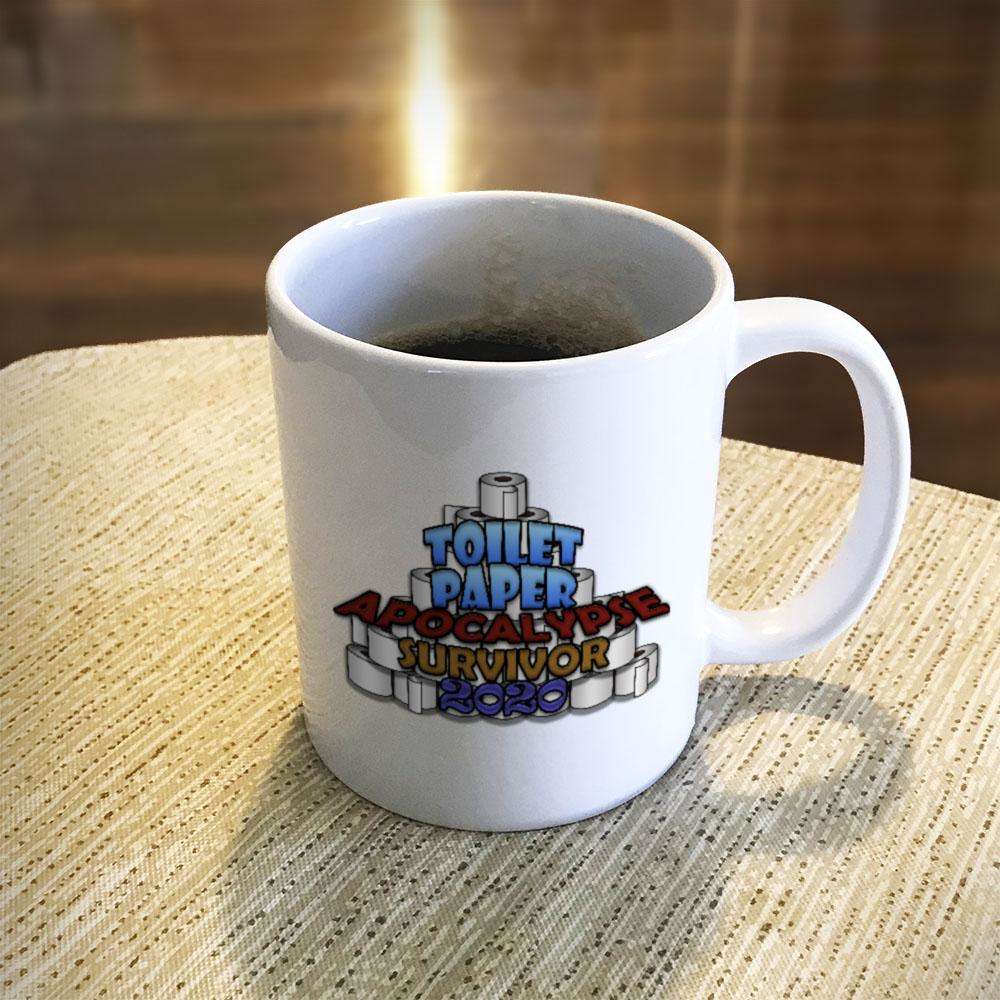 Designs by MyUtopia Shout Out:Toilet Paper Apocalypse Survivor 2020 Ceramic Coffee Mug 11oz