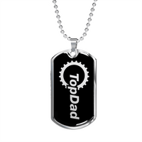 Load image into Gallery viewer, Designs by MyUtopia Shout Out:Top Dad Personalized Engravable Keepsake Dog Tag
