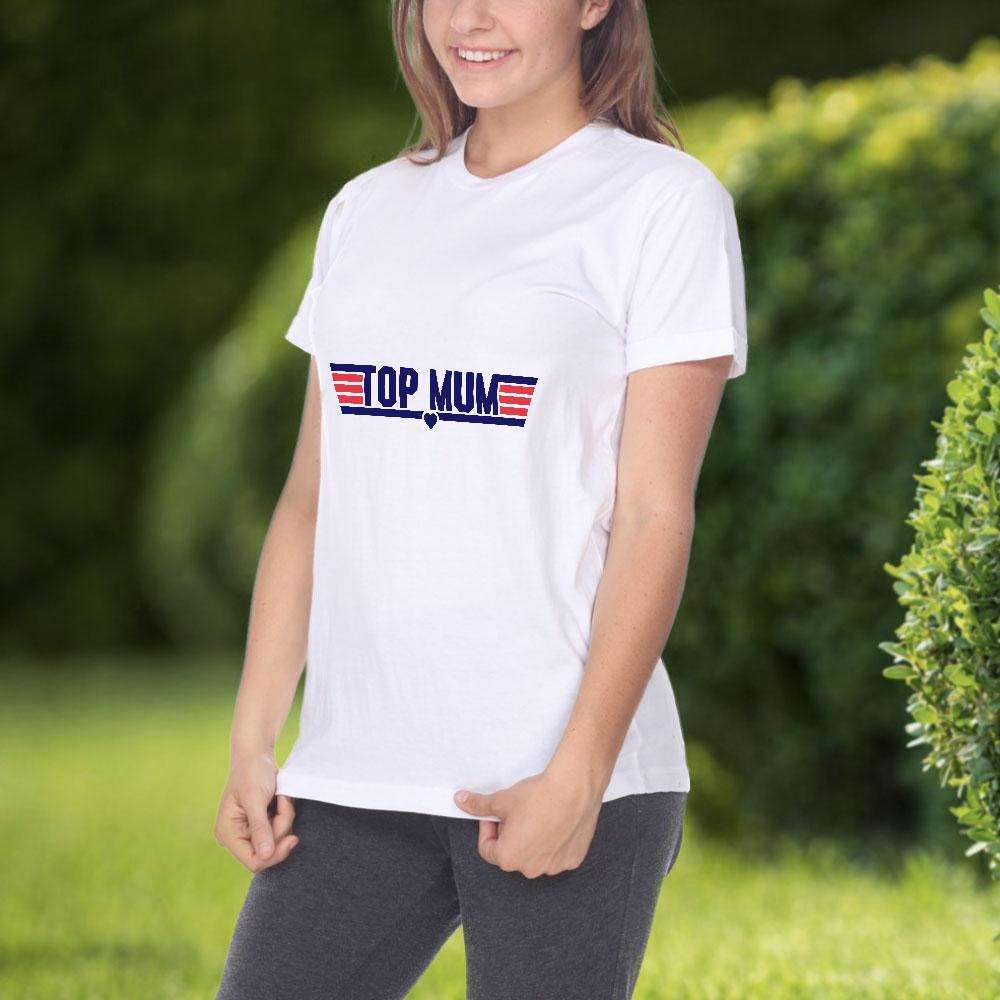 Designs by MyUtopia Shout Out:Top Mum Adult Unisex T-Shirt