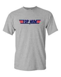 Load image into Gallery viewer, Designs by MyUtopia Shout Out:Top Mum Adult Unisex T-Shirt,Athletic Heather / S,Adult Unisex T-Shirt
