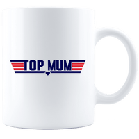 Load image into Gallery viewer, Designs by MyUtopia Shout Out:Top Mum White Coffee Mug,11oz / White,Ceramic Coffee Mug
