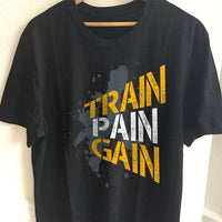Load image into Gallery viewer, Designs by MyUtopia Shout Out:Train Pain Gain Adult Unisex T-Shirt
