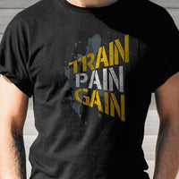 Load image into Gallery viewer, Designs by MyUtopia Shout Out:Train Pain Gain Adult Unisex T-Shirt

