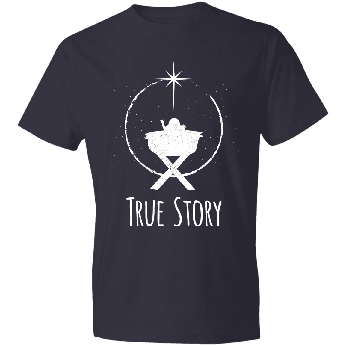 Designs by MyUtopia Shout Out:True Story - Lightweight T-Shirt,Navy / S,Adult Unisex T-Shirt