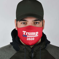 Load image into Gallery viewer, Designs by MyUtopia Shout Out:Trump 2020 Adult Fabric Face Mask with Elastic Ear Loops
