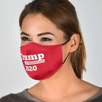 Load image into Gallery viewer, Designs by MyUtopia Shout Out:Trump 2020 Adult Fabric Face Mask with Elastic Ear Loops
