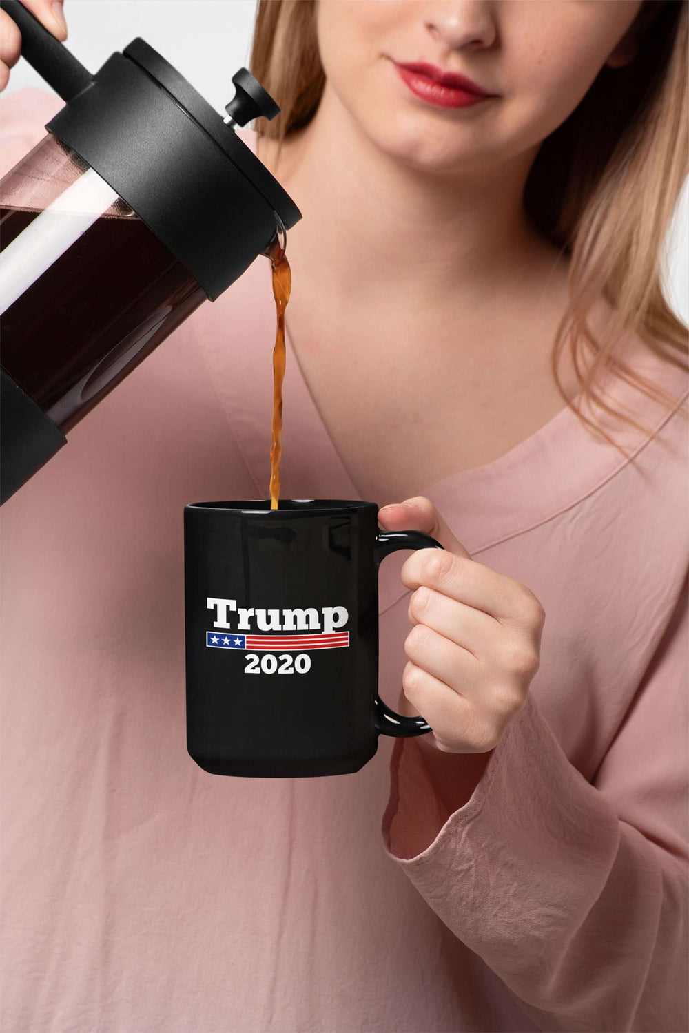 Designs by MyUtopia Shout Out:Trump 2020 Ceramic Coffee Mug