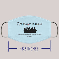 Load image into Gallery viewer, Designs by MyUtopia Shout Out:Trump 2020 Elected P2 Adult Fabric Face Mask with Elastic Ear Loops
