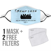 Load image into Gallery viewer, Designs by MyUtopia Shout Out:Trump 2020 Elected P2 Fitted Adult Face Mask
