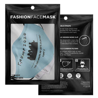 Load image into Gallery viewer, Designs by MyUtopia Shout Out:Trump 2020 Elected Part 2 - Fitted Face Mask w. Adjustable Ear Loops
