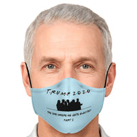 Load image into Gallery viewer, Designs by MyUtopia Shout Out:Trump 2020 Elected Part 2 - Fitted Face Mask w. Adjustable Ear Loops
