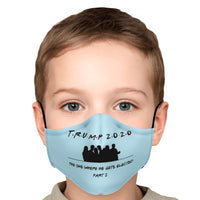 Load image into Gallery viewer, Designs by MyUtopia Shout Out:Trump 2020 Elected Part 2 - Fitted Face Mask w. Adjustable Ear Loops

