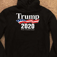 Load image into Gallery viewer, Designs by MyUtopia Shout Out:Trump 2020 Keep America Great Core Fleece Pullover Hoodie
