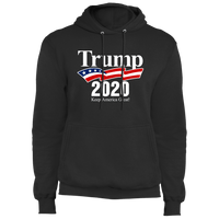 Load image into Gallery viewer, Designs by MyUtopia Shout Out:Trump 2020 Keep America Great Core Fleece Pullover Hoodie,S / Jet Black,Pullover Hoodie
