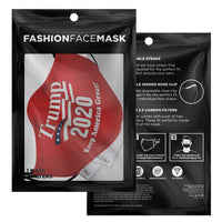 Load image into Gallery viewer, Designs by MyUtopia Shout Out:Trump 2020 Keep America Great Fitted Face Mask w. Adjustable Ear Loops
