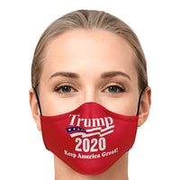 Load image into Gallery viewer, Designs by MyUtopia Shout Out:Trump 2020 Keep America Great Fitted Face Mask w. Adjustable Ear Loops
