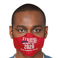 Load image into Gallery viewer, Designs by MyUtopia Shout Out:Trump 2020 Keep America Great Fitted Face Mask w. Adjustable Ear Loops

