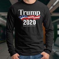 Load image into Gallery viewer, Designs by MyUtopia Shout Out:Trump 2020 Keep America Great Long Sleeve Ultra Cotton T-Shirt
