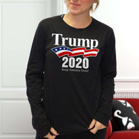 Load image into Gallery viewer, Designs by MyUtopia Shout Out:Trump 2020 Keep America Great Long Sleeve Ultra Cotton T-Shirt
