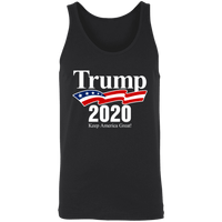 Load image into Gallery viewer, Designs by MyUtopia Shout Out:Trump 2020 Keep America Great Unisex Tank,X-Small / Black,Tank Tops
