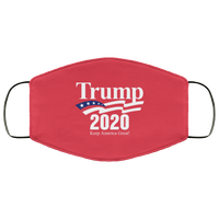 Load image into Gallery viewer, Designs by MyUtopia Shout Out:Trump 2020 Keep America Great US Flag Adult Fabric Face Mask with Elastic Ear Loops,3 Layer Fabric Face Mask / Red / Adult,Fabric Face Mask

