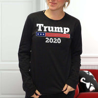 Load image into Gallery viewer, Designs by MyUtopia Shout Out:Trump 2020 Long Sleeve Ultra Cotton T-Shirt
