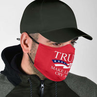 Load image into Gallery viewer, Designs by MyUtopia Shout Out:Trump 2020 Make Liberals Cry Again Adult Fabric Face Mask with Elastic Ear Loops
