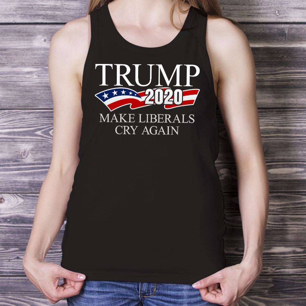 Designs by MyUtopia Shout Out:Trump 2020 Make Liberals Cry Unisex Tank