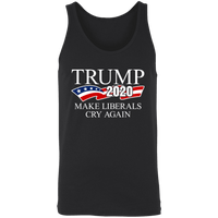 Load image into Gallery viewer, Designs by MyUtopia Shout Out:Trump 2020 Make Liberals Cry Unisex Tank,X-Small / Black,Tank Tops
