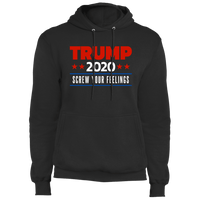 Load image into Gallery viewer, Designs by MyUtopia Shout Out:Trump 2020 Screw Your Feelings Political Humor Core Fleece Pullover Hoodie,S / Jet Black,Pullover Hoodie
