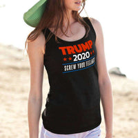 Load image into Gallery viewer, Designs by MyUtopia Shout Out:Trump 2020 Screw Your Feelings Unisex Tank
