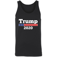 Load image into Gallery viewer, Designs by MyUtopia Shout Out:Trump 2020 Unisex Tank,X-Small / Black,Tank Tops
