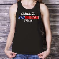 Load image into Gallery viewer, Designs by MyUtopia Shout Out:Trump Building The American Dream Unisex Tank
