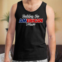 Load image into Gallery viewer, Designs by MyUtopia Shout Out:Trump Building The American Dream Unisex Tank
