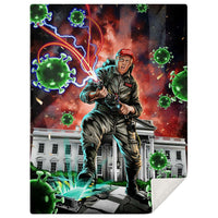 Load image into Gallery viewer, Designs by MyUtopia Shout Out:Trump Buster Political Humor Sherpa Throw Blanket - Lap Blanket,M,Premium Microfleece Blanket - AOP
