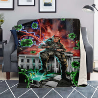 Load image into Gallery viewer, Designs by MyUtopia Shout Out:Trump Buster Political Humor Sherpa Throw Blanket - Lap Blanket
