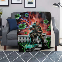 Load image into Gallery viewer, Designs by MyUtopia Shout Out:Trump Buster Political Humor Sherpa Throw Blanket - Lap Blanket
