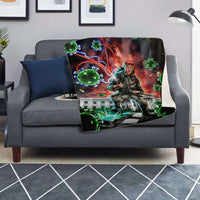 Load image into Gallery viewer, Designs by MyUtopia Shout Out:Trump Buster Political Humor Sherpa Throw Blanket - Lap Blanket
