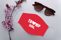 Load image into Gallery viewer, Designs by MyUtopia Shout Out:Trump Girl Adult Fabric Face Mask with Elastic Ear Loops
