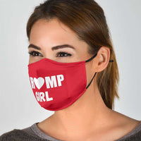 Load image into Gallery viewer, Designs by MyUtopia Shout Out:Trump Girl Adult Fabric Face Mask with Elastic Ear Loops
