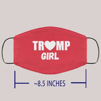 Load image into Gallery viewer, Designs by MyUtopia Shout Out:Trump Girl Adult Fabric Face Mask with Elastic Ear Loops
